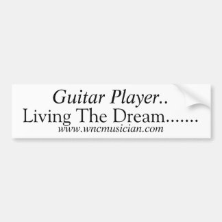 Autocollant de joueur de guitare