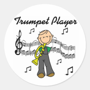 Autocollant de joueur de trompette Stickers