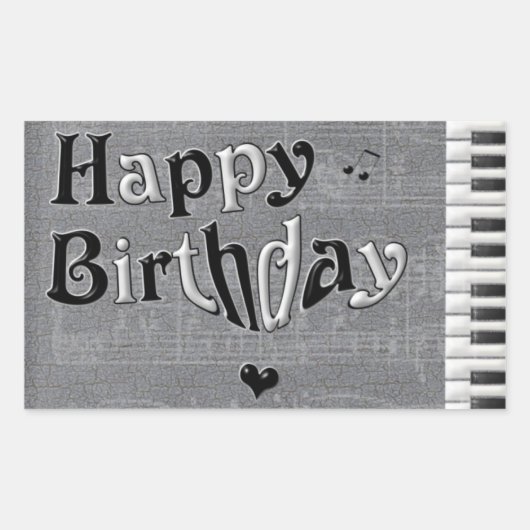 Autocollant de joyeux anniversaire (Devant)