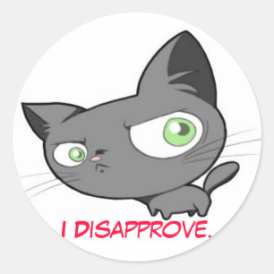 Autocollant de Kitty de désapprobation