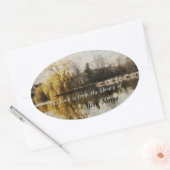 Autocollant de la bibliothèque de réflexions sur l (Enveloppe)