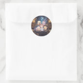 Autocollant de la bibliothèque du chouette mignon (Sac)