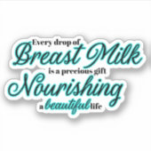 Autocollant de la citation pour allaitement (Devant)