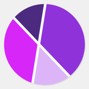 Autocollant de la collection de couleurs Purple Ja