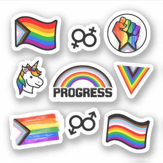 Autocollant de la collection Progress Pride (Devant)