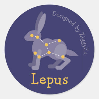 Autocollant de la constellation du Lièvre Lepus