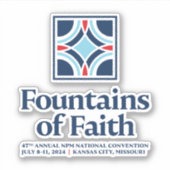 Autocollant de la Convention 2024 (Devant)