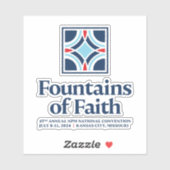 Autocollant de la Convention 2024 (Feuille)