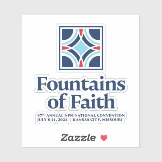 Autocollant de la Convention 2024 (Feuille)