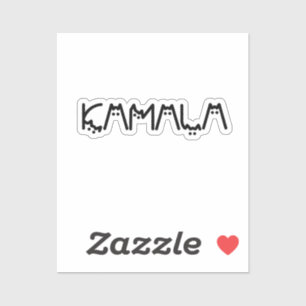 Autocollant de la dame de chat Kamala Harris