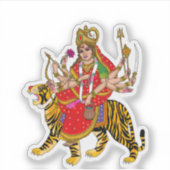 Autocollant de la déesse Chandraghanta (Devant)