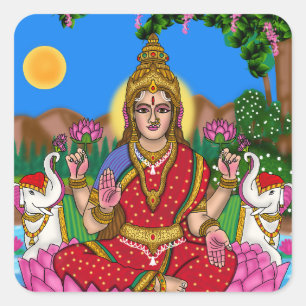 Autocollant de la déesse Lakshmi