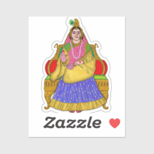 Autocollant de la déesse Radha