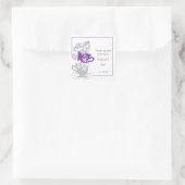 Autocollant de la douche nuptiale - Thé (Sac)