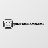 Autocollant de la fenêtre Instagram Social Media (Feuille)