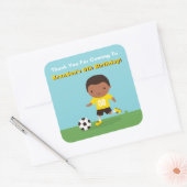 Autocollant de la fête d'anniversaire de football  (Enveloppe)