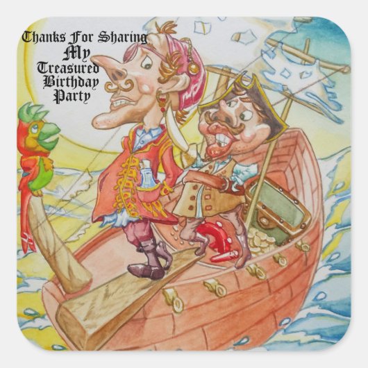 Autocollant de la fête d'anniversaire du jeune gar (Devant)