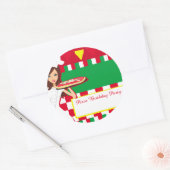 Autocollant de la fête de la pizza (Enveloppe)