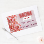 Autocollant de la Fête des Mères - Conception Rose (Enveloppe)