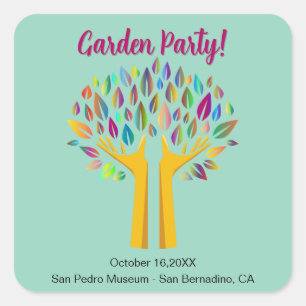 Autocollant de la fête du jardin d'automne