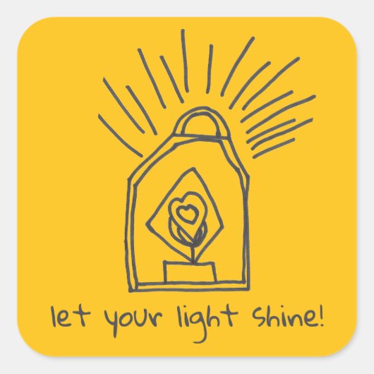 Autocollant de la lanterne brillante (Devant)