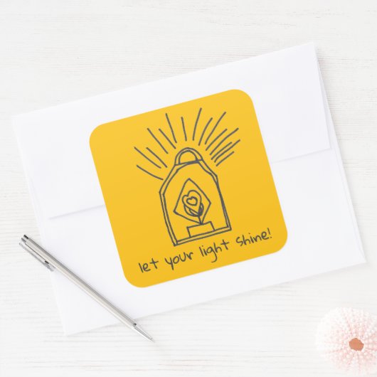 Autocollant de la lanterne brillante (Enveloppe)