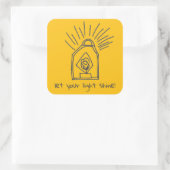 Autocollant de la lanterne brillante (Sac)