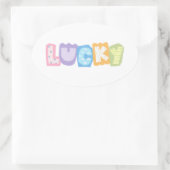 autocollant de la lettre de rétro chanceux scrapbo (Sac)