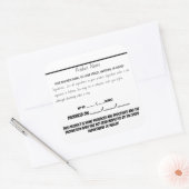 Autocollant de la loi du chalet Indiana nourriture (Enveloppe)