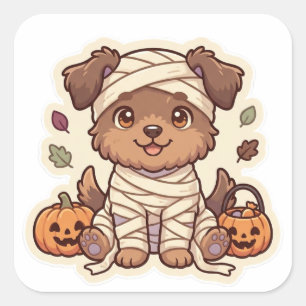 Autocollant de la maman chouette de chiot Hallowee