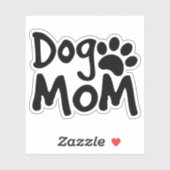 Autocollant de la maman du chien (Feuille)