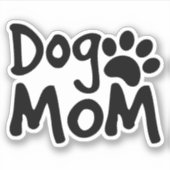 Autocollant de la maman du chien (Devant)