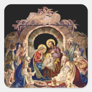 Autocollant de la Nativité de Jésus