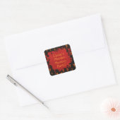 Autocollant de la partie Mystère Meurtre Rouge et  (Enveloppe)
