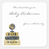 Autocollant de la plaque de Baby shower à thème de (Devant)