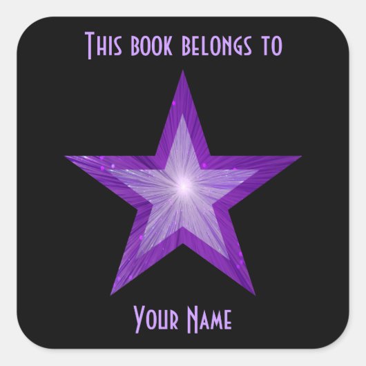 Autocollant de la plaque d'immatriculation Purple (Devant)