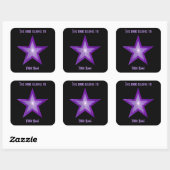 Autocollant de la plaque d'immatriculation Purple (Feuille)