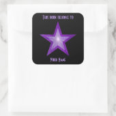 Autocollant de la plaque d'immatriculation Purple (Sac)