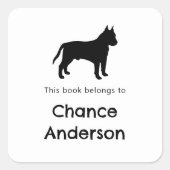 Autocollant de la plaque Pitbull (Devant)