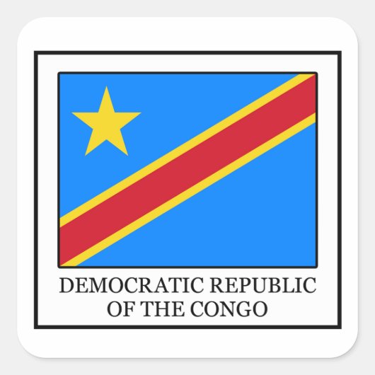 Autocollant de la République démocratique du Congo (Devant)