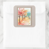 Autocollant de la route d'automne (Sac)