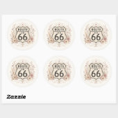 Autocollant de la Route Mère Florale Boho (Feuille)