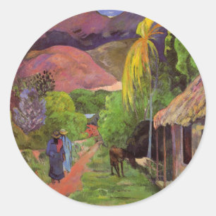 Autocollant de la "rue De Tahiti" - Paul Gauguin