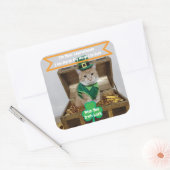Autocollant de la Saint-Patrick avec humour de cha (Enveloppe)