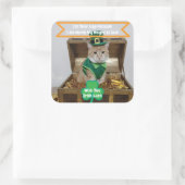 Autocollant de la Saint-Patrick avec humour de cha (Sac)