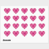Autocollant de la Saint-Valentin flocon de neige r (Feuille)