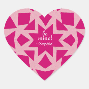 Autocollant de la Saint-Valentin flocon de neige r