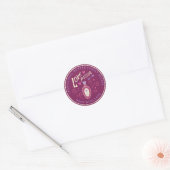 Autocollant de la Saint-Valentin Magic Purple Love (Enveloppe)