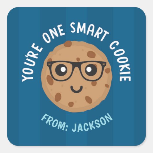 Autocollant de la Saint-Valentin One Smart Cookie (Devant)