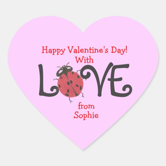 Autocollant de la Saint-Valentin personnalisé cocc (Devant)